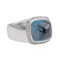 Bague 57 Fred Pain de Sucre - Bague en or blanc avec topaze et diamants 58 Facettes 3249891CN