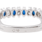 Bague 50 Bague en or blanc et platine saphirs et diamants 58 Facettes 3417085CN