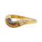 Bague 52 Cartier - Bague en or jaune sertie d’œil de tigre et diamants 58 Facettes 3662247RV