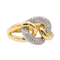 Bague 57 Bague en or jaune et blanc 18 carats sertie de diamants 58 Facettes 3516098CN