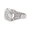 Bague 57 Dinh Van Menottes - Bague en or blanc 18 carats et diamants 58 Facettes 3616727RV
