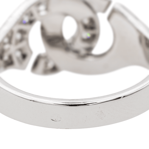 Bague 57 Dinh Van Menottes - Bague en or blanc 18 carats et diamants 58 Facettes 3616727RV