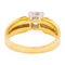 Bague 56 Bague solitaire en or jaune et or blanc avec diamant 58 Facettes 578381CD
