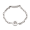 Bague 54 Bague chaînette en or blanc 18 carats avec diamant 58 Facettes 578663RV