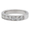 Bague 53 Bague demi-alliance en or blanc sertie de diamants 58 Facettes 578772RV