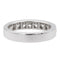 Bague 53 Bague demi-alliance en or blanc sertie de diamants 58 Facettes 578772RV