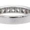 Bague 53 Bague demi-alliance en or blanc sertie de diamants 58 Facettes 578772RV
