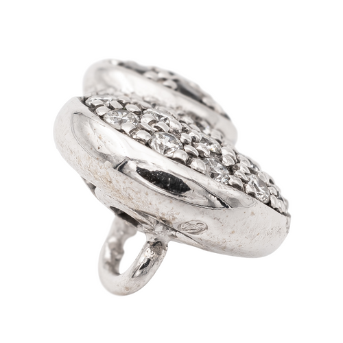 Pendentif Pendentif en or blanc 18 carats serti de diamants 58 Facettes 2487215CN