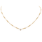 Collier Collier - Maille figaro en or jaune 18 carats et diamant 58 Facettes 2432046CN