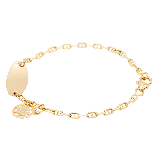 Bracelet Bracelet gourmette en or jaune 58 Facettes 997390CN