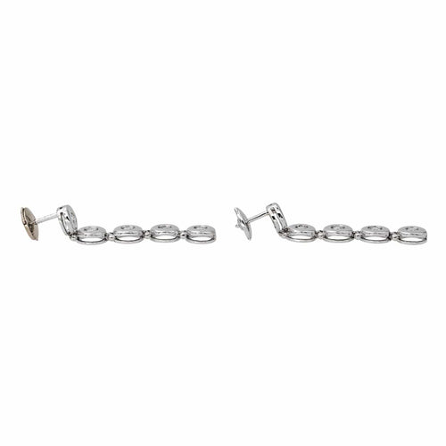 Boucles d'oreilles Boucles d'oreilles pendantes en or blanc diamant 58 Facettes 3394811CN
