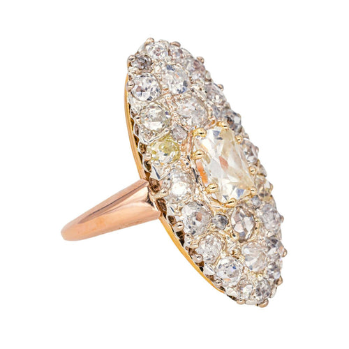 Bague 49 Bague marquise en or rose et diamants 58 Facettes 4445908CN
