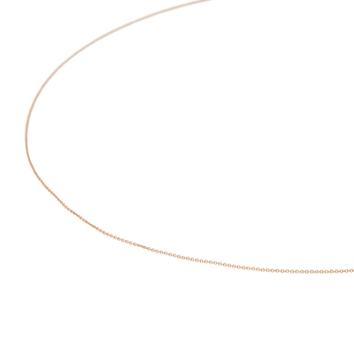 Collier Collier chaîne maille forçat en or rose 18 carats 58 Facettes 3164025CN