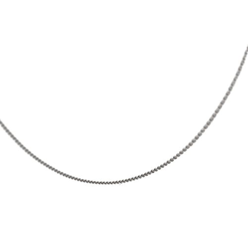 Collier Chaîne - Collier en or blanc 18 carats maille forçat 58 Facettes 2876686CN
