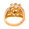 Bague 58 Bague dôme rétro en or rose 18 carats et diamants 58 Facettes 4261861RV