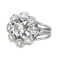 Bague 53 Bague marguerite sertie de diamants en or blanc et platine 58 Facettes 4328900CN