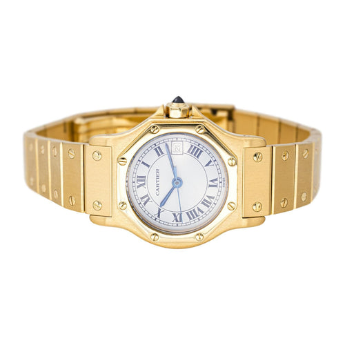 Montre Cartier - Montre Santos octogonale en or jaune 750 58 Facettes 4404004CN