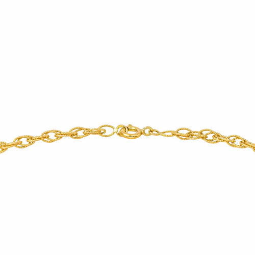 Collier Collier maille torsadée en or jaune 18 carats 58 Facettes 4638675CN
