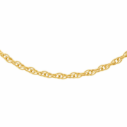 Collier Collier maille torsadée en or jaune 18 carats 58 Facettes 4638675CN