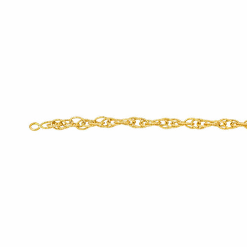 Collier Collier maille torsadée en or jaune 18 carats 58 Facettes 4638675CN