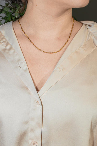 Collier Collier maille forçat en or jaune 58 Facettes 4665395CN