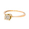 Bague 53.5 Bague en or rose 18 carats sertie de diamants taille brillant 58 Facettes 4570396CN