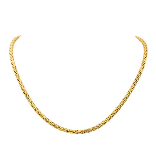 Collier Collier maille palmier en or jaune 18 carats 58 Facettes 4686155CN