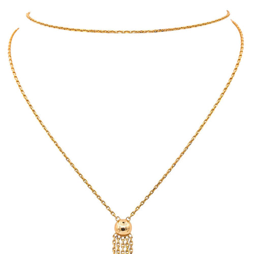 Collier Collier maille forçat en or rose 18 carats 58 Facettes 4450381CN