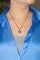 Collier Collier pendentif en or jaune 18 carats, diamant et émeraudes 58 Facettes 4387217CN