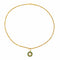Collier Collier pendentif en or jaune 18 carats, diamant et émeraudes 58 Facettes 4387217CN