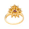 Bague 53 Bague pompadour sertie de rubis et diamants en or jaune 18 carats 58 Facettes 4555578RV