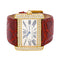 Montre Cartier Tank Divan - Montre en or jaune sertie de diamants 58 Facettes 4551671RV