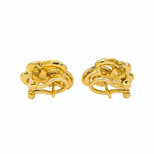 Boucles d'oreilles Boucles d’oreilles clips - Or jaune 18 carats, perles de culture et diamants 58 Facettes 4427011CN