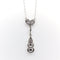 Collier Collier chute victorien en or 14K avec diamants taille rose et chaîne en platine 58 Facettes