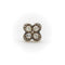 Boucles d'oreilles Boucles d’oreilles victoriennes - Quatrefoil en or 14k avec diamants et perles 58 Facettes