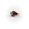 Bague Bague boucle rétro en or rose 14K avec diamants et rubis 58 Facettes