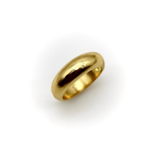 Bague Bague dôme signature en or jaune 22K 58 Facettes