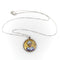 Pendentif Médaillon portrait miniature victorien en or 14K, émail et diamants 58 Facettes