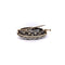 Broche Broche ovale victorienne en argent et or 14 ct avec diamants 58 Facettes