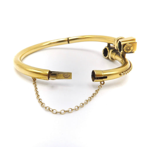 Bracelet Etruscan Revival - Bracelet en or 14k et diamants 58 Facettes