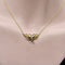 Collier Collier victorien en or jaune 14k ailes d’ange et perles de semence 58 Facettes A20019