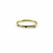 Bague Bague en or 18k émaillée noir et blanc avec diamant 58 Facettes A20017