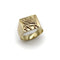 Bague 68 Chevalière vintage en or 18k Lamassu 58 Facettes A2001U