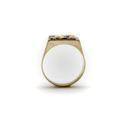 Bague 68 Chevalière vintage en or 18k Lamassu 58 Facettes A2001U