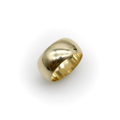 Bague Bague vintage bombée en or 14K, anneau large 58 Facettes A2003T