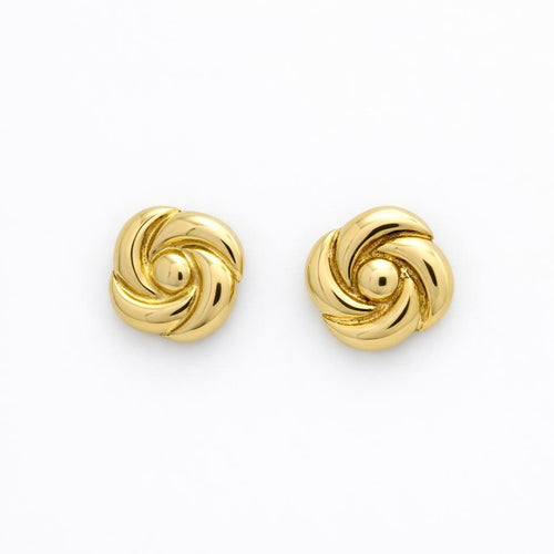 Boucles d'oreilles Boucles d'oreilles rosace en or jaune 18 carats 58 Facettes 33710