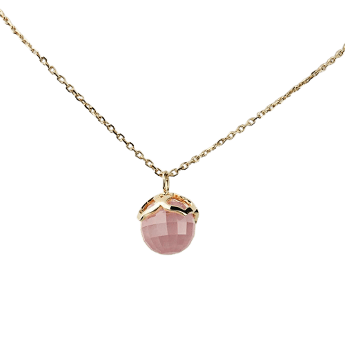 Collier Chopard Imperiale - Collier en or rose 750 et quartz rose 58 Facettes 1973
