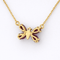 Collier Collier papillon - Pendentif en or jaune 18 carats, rubis et diamant 58 Facettes 33726