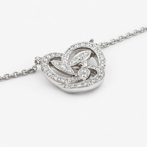 Collier Collier en or blanc 18 carats et diamants 58 Facettes 33732