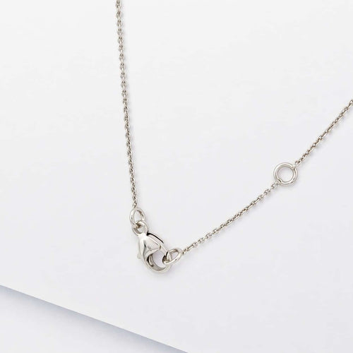 Collier Collier en or blanc 18 carats et diamants 58 Facettes 33732